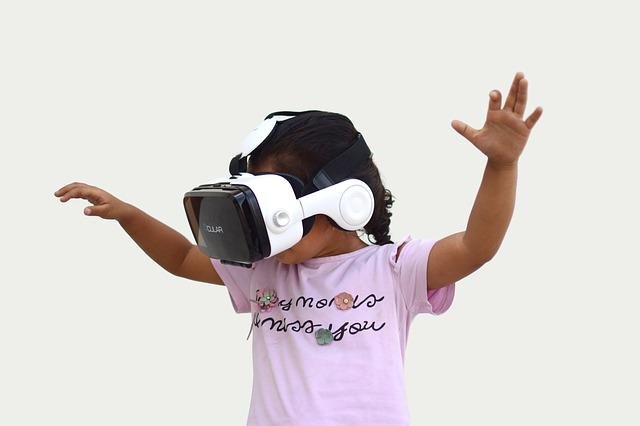 VR очки на ребенке